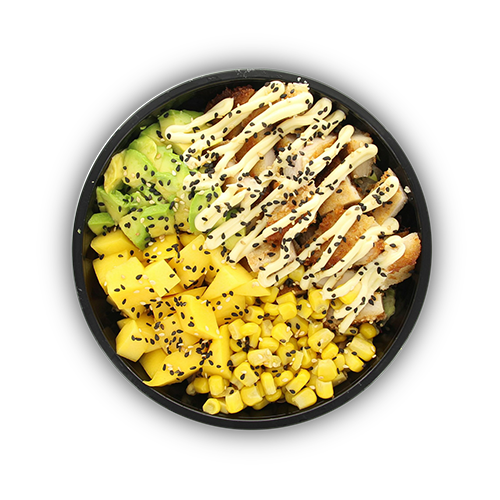 So deep so fried poké bowl