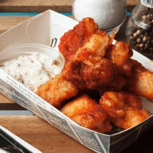 Portion of kibbeling