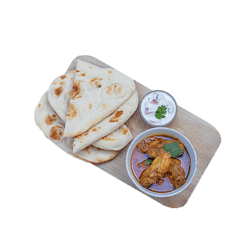 Kip madras met naan