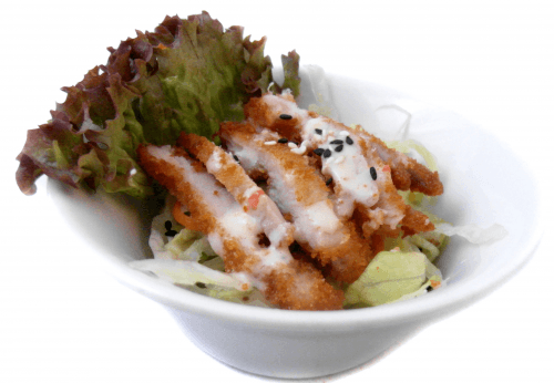 Fusion salade krokante kip