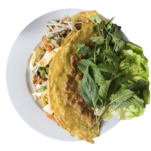 Banh xeo chay