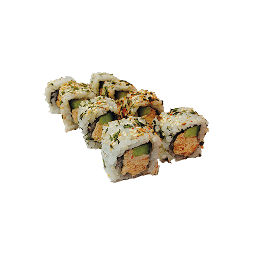 Sake salad roll
