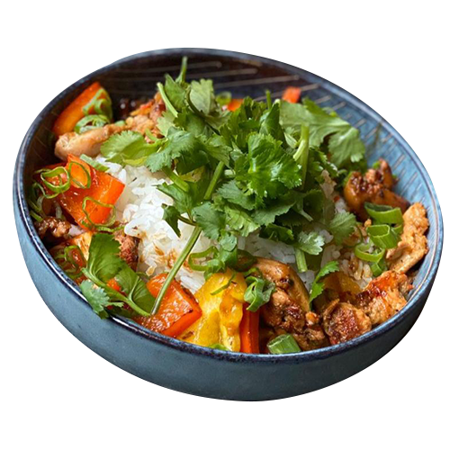 Rice chicken lemon grass - Tante reist