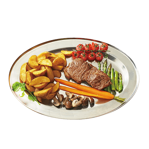 Flamed runder bavette steak