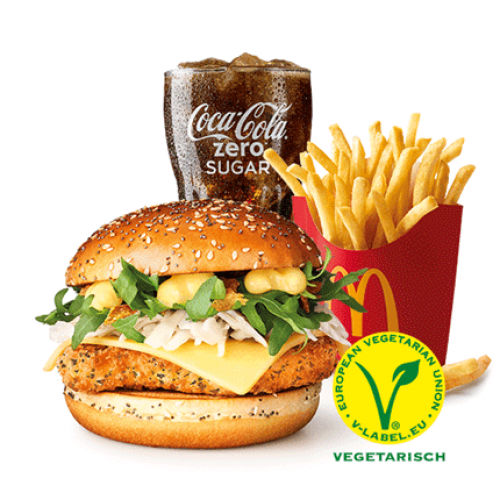 Veggie Homestyle Chicken Honey Mustard Voordeelmenu