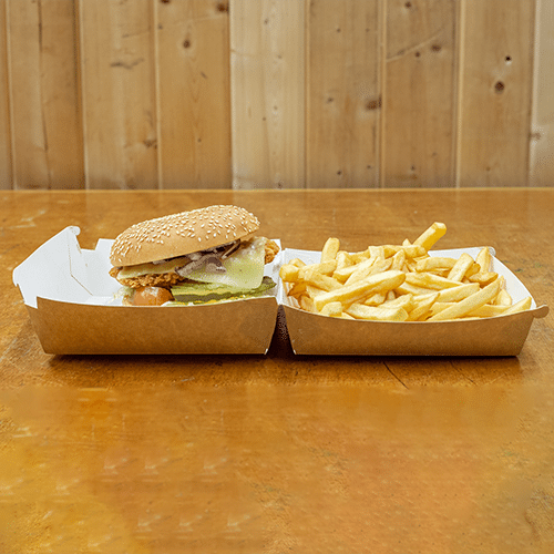 Crispy chicken burger hot and spicy