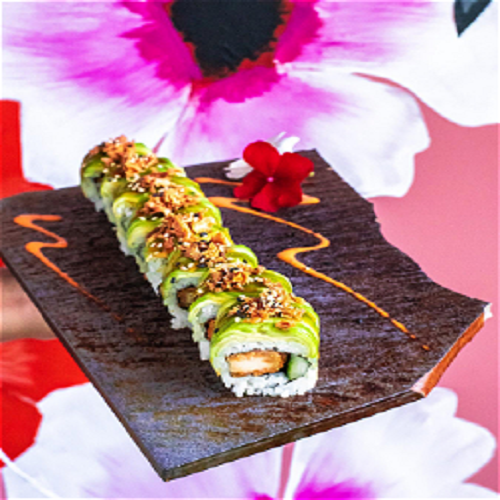 Soft shell chicken roll veggie