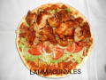 Lahmacun chicken meat
