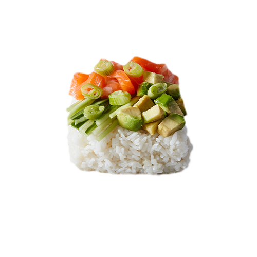 Mini pokébowl zalm