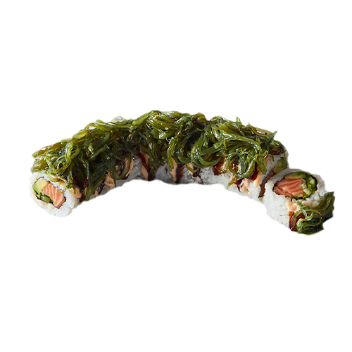 Wakame zalm roll