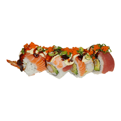 Rainbow maki, 4 stuks