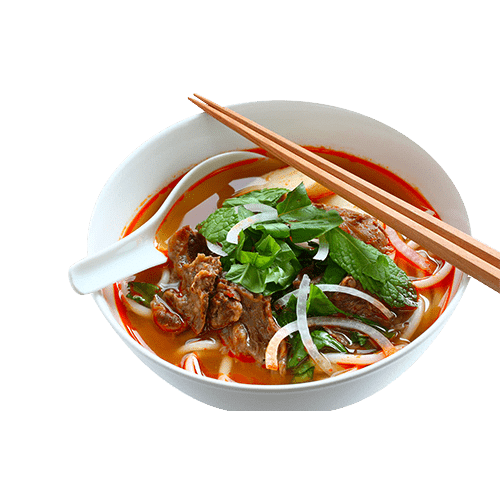 Bun bo hue spicy noodle soup