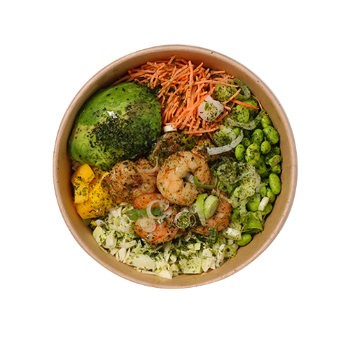 Large poké bowl shrimpy