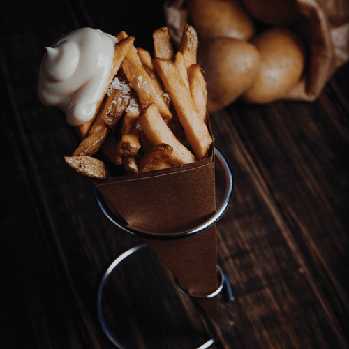 Fresh cut fries puntzak