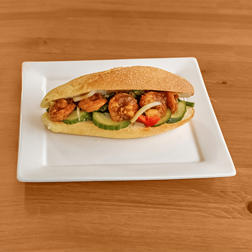 Prawn garter sandwich
