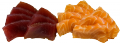 Sashimi duo salmon