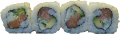 Zalm avocado rol 4 stuks