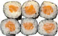 Salmon maki, 6 pieces