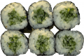Cucumber maki, 6 pieces