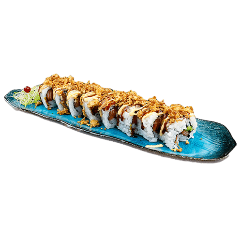 Crunch salmon roll 8 pieces