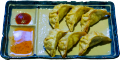 Deep fried chicken ravioli