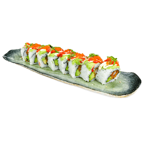 Avocado dragon roll, 8 pieces