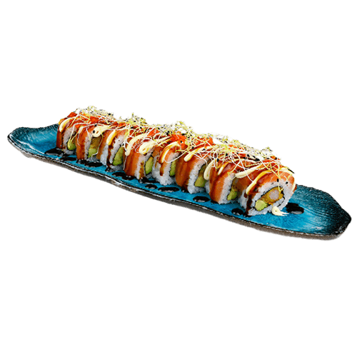 Tempura salmon roll 8 pieces