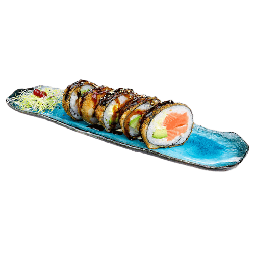 Crispy salmon roll