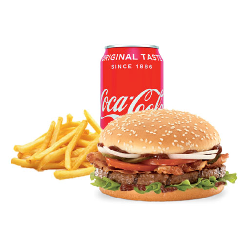 Bacon burger menu