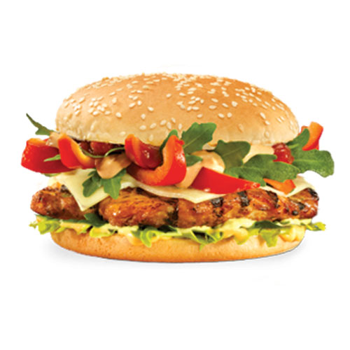 Chicken steak burger