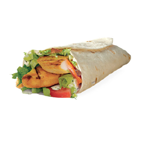 Chicken steak wrap