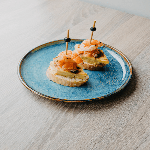 Tortilla pescado pintxos