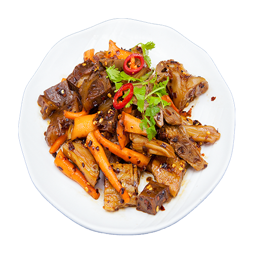 Mix of meat in Lou sauce