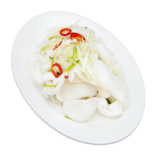 Blanched squid