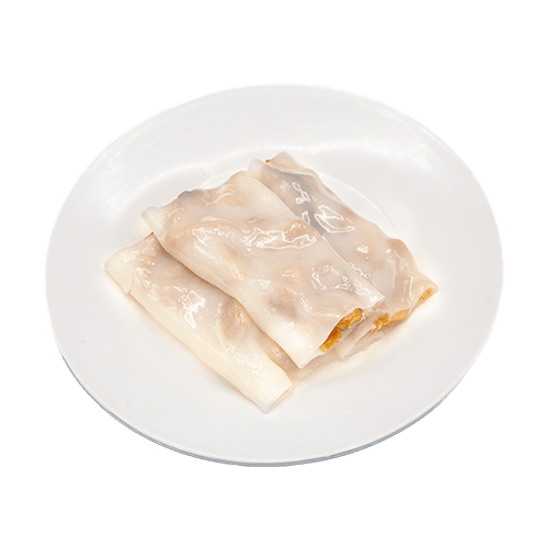 Steamed abalone mushroom rice noodle roll