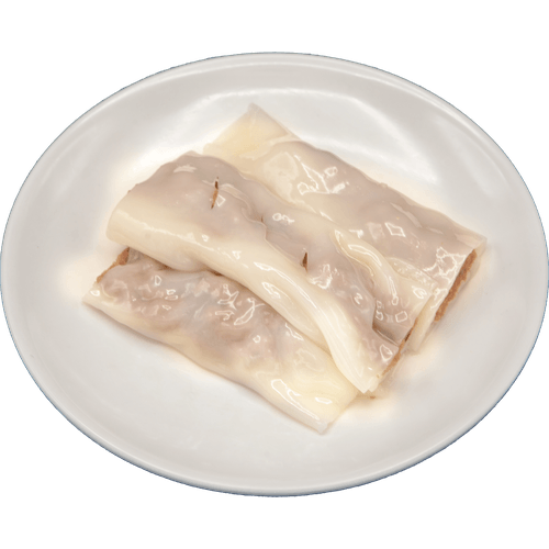 Steamed beef rice noodle roll