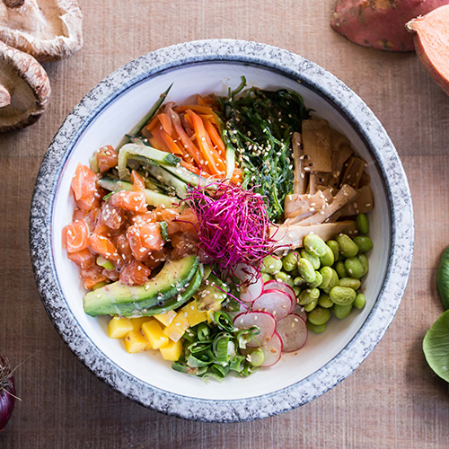 Poké salmon