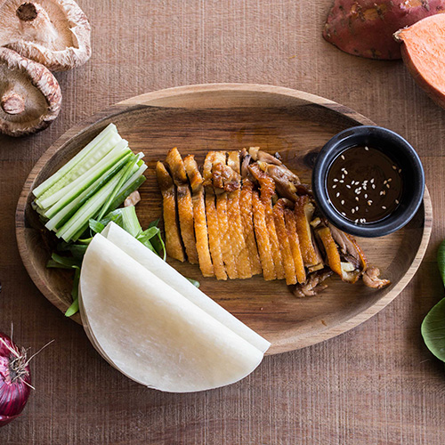 Peking duck crêpes