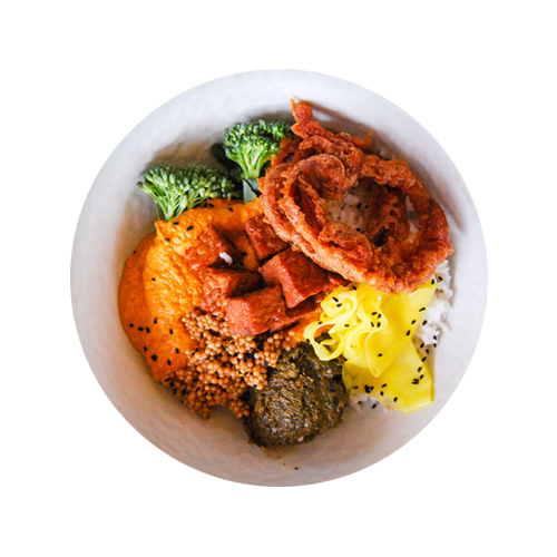 Tempeh tikka met pilaf