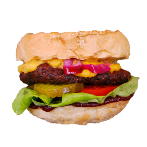 Vegan zwarte bonenburger