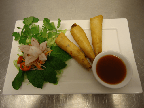 Shrimp spring rolls
