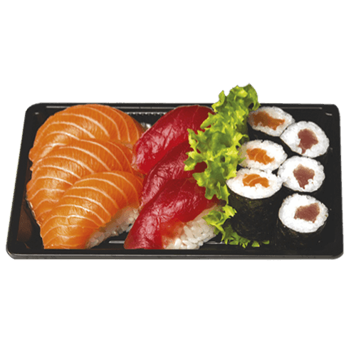 Sushi zalm en tonijn box (12 st)