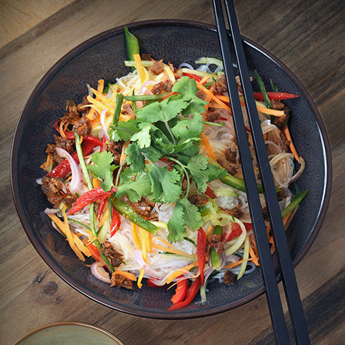 Rice noodle salade
