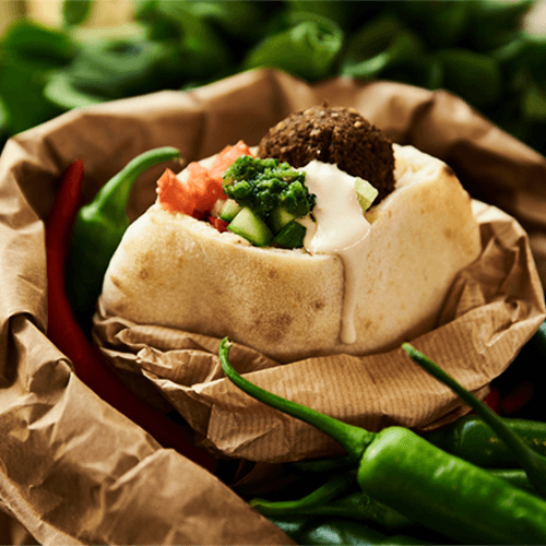 Pita falafel