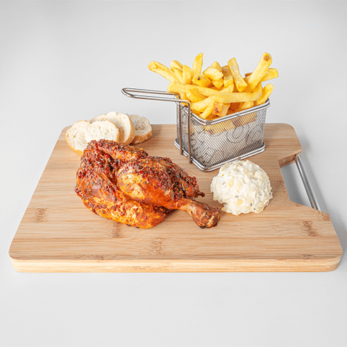Halve kip menu