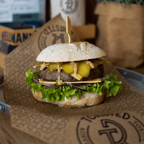De cheese burger