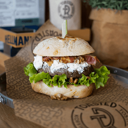 De geitenkaasburger