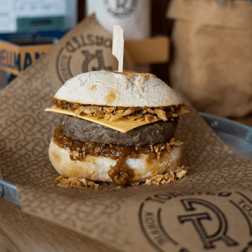 The satay burger