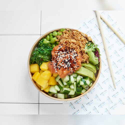 Poké bowl salmon