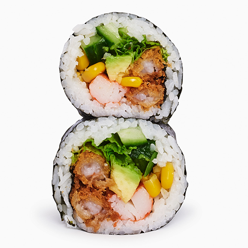 Sushi burrito shrimp